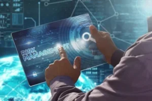 A person holding tablet